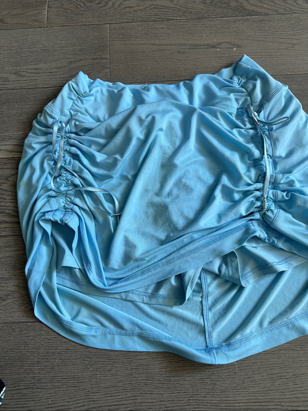 Antigua Light Blue Ruched Athletic Skirt